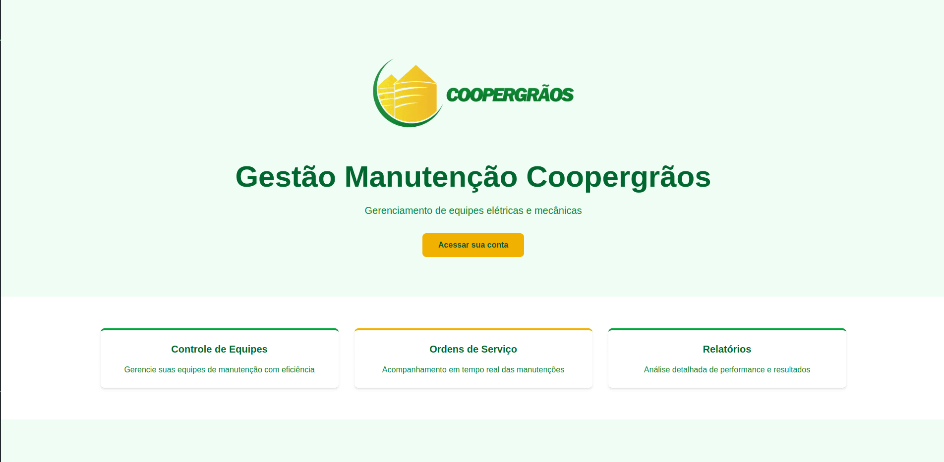 Gestão de Manutenção Coopergrãos